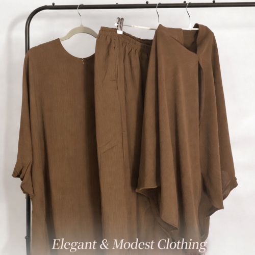 3piece Palazo and baggy blouse Hijab