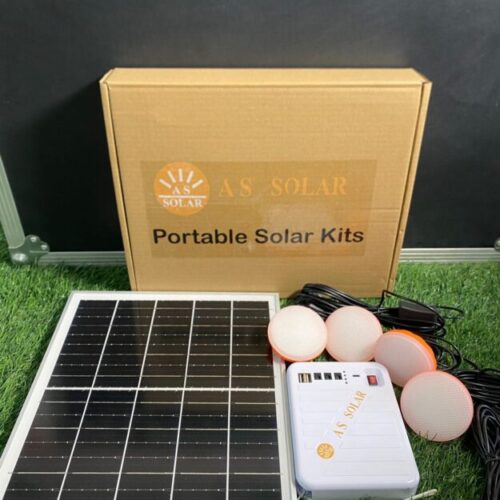 Portable Solar Lighting Kit & Rechargeable Lamps