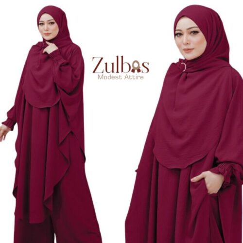 3piece Palazo and baggy blouse Hijab